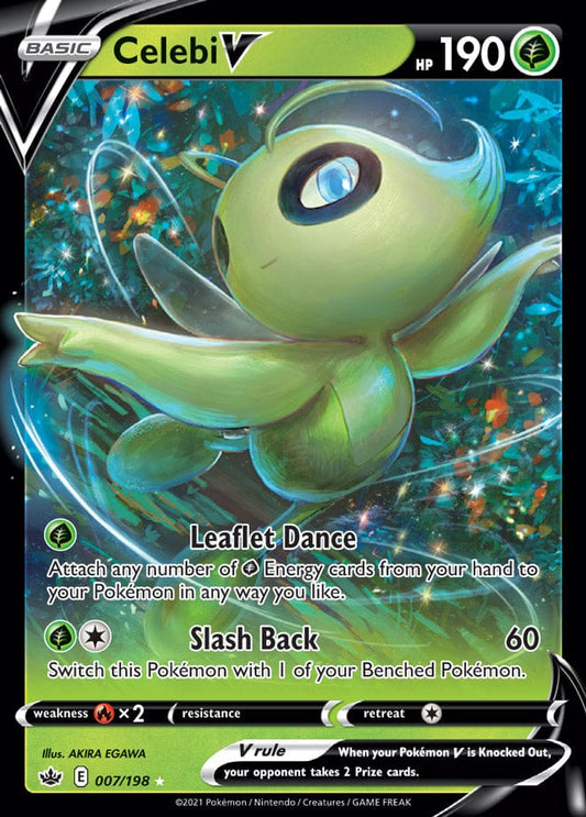 JamiesTradingCards 007/198 - Celebi V - Chilling Reign