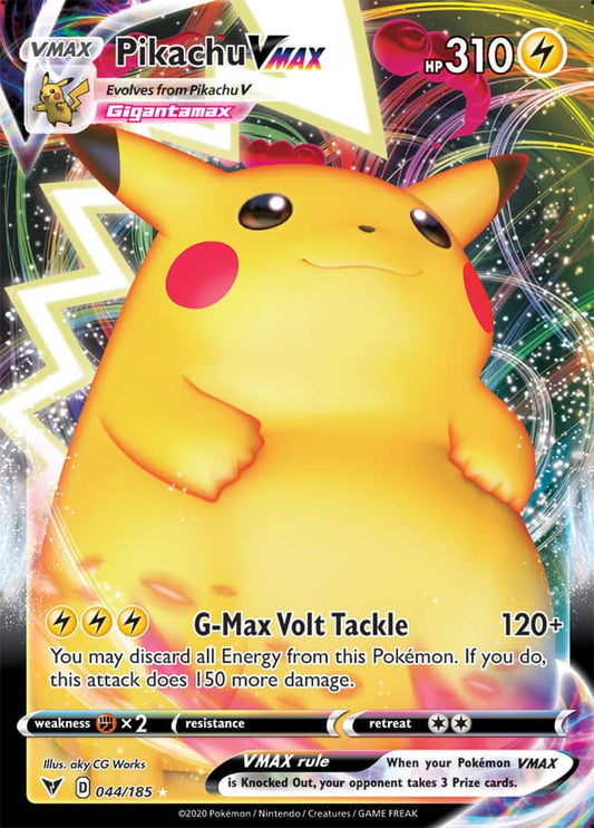 JamiesTradingCards 044/185 - Pikachu Vmax - Vivid Voltage
