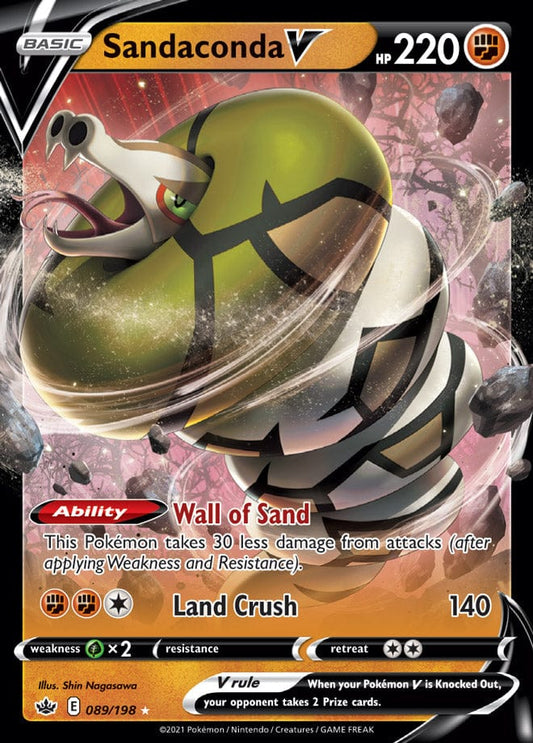 JamiesTradingCards 089/198 - Sandaconda V - Chilling Reign