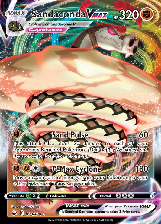 JamiesTradingCards 090/198 - Sandaconda Vmax - Chilling Reign