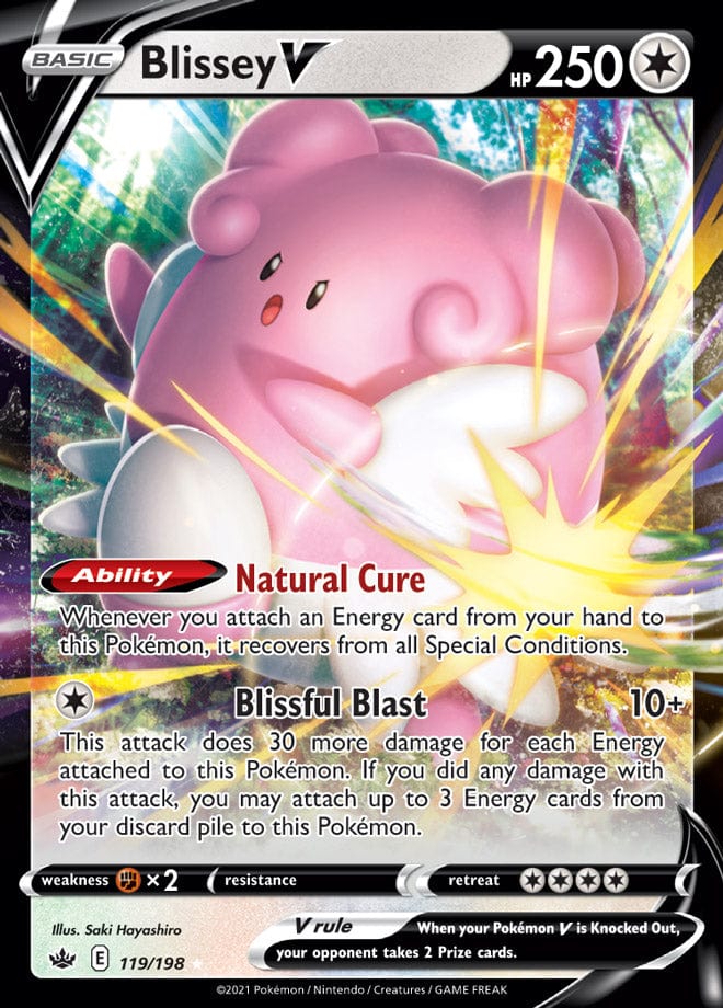 JamiesTradingCards 119/198 - Blissey V - Chilling Reign