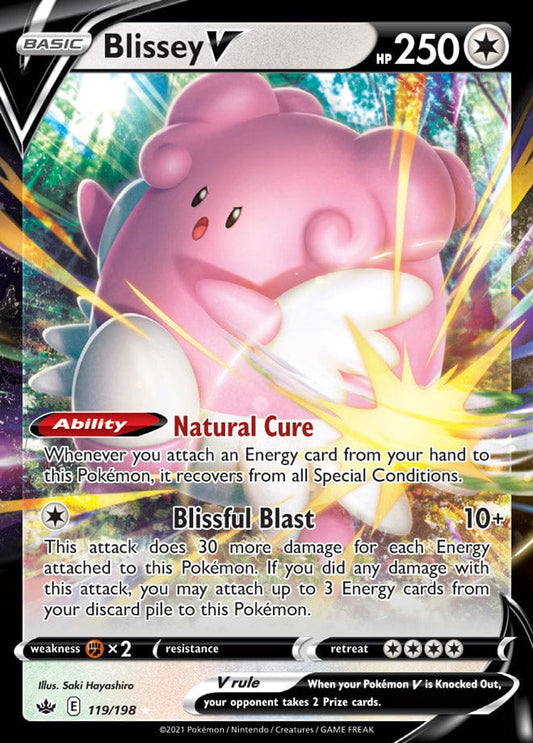 JamiesTradingCards 119/198 - Blissey V - Chilling Reign