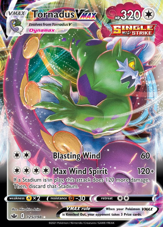 JamiesTradingCards 125/198 - Tornadus Vmax - Chilling Reign