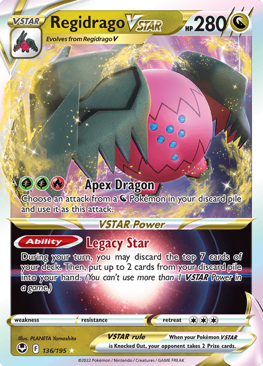 JamiesTradingCards 136/195 - Regidrago Vstar - Silver Tempest - Pokemon TCG