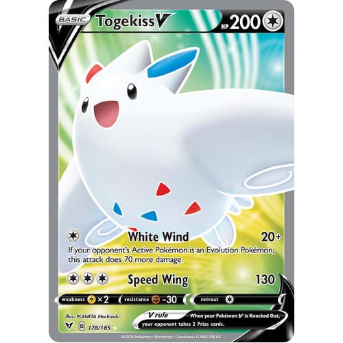 JamiesTradingCards 178/185 - Togekiss V Full Art - Vivid Voltage - Pokemon TCG