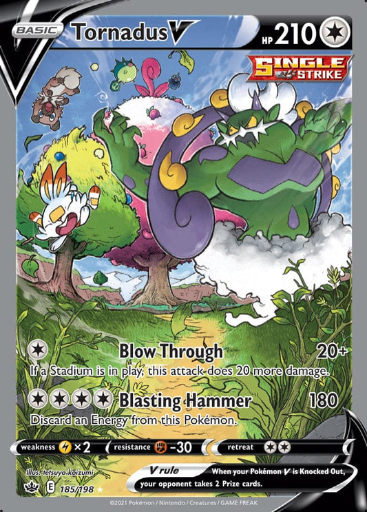 JamiesTradingCards 185/198 - Tornadus V - Chilling Reign