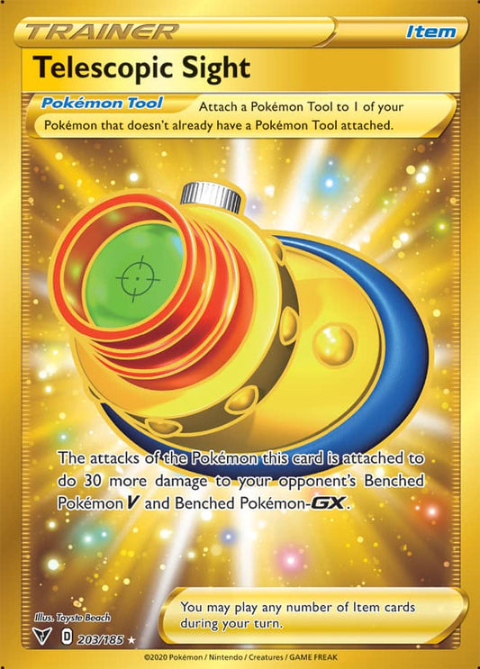 JamiesTradingCards 203/185 - Telescopic Sight - Vivid Voltage
