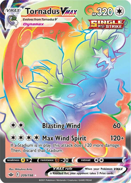 JamiesTradingCards 209/198 Tornadus Vmax - Chilling Reign