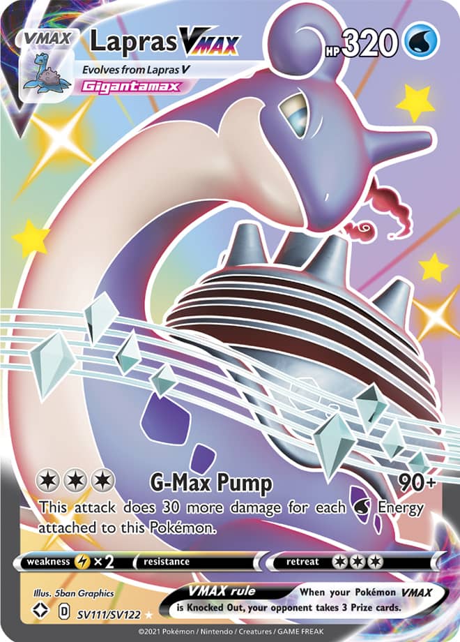 JamiesTradingCards SV111/SV122 - Lapras Vmax - Shining Fates