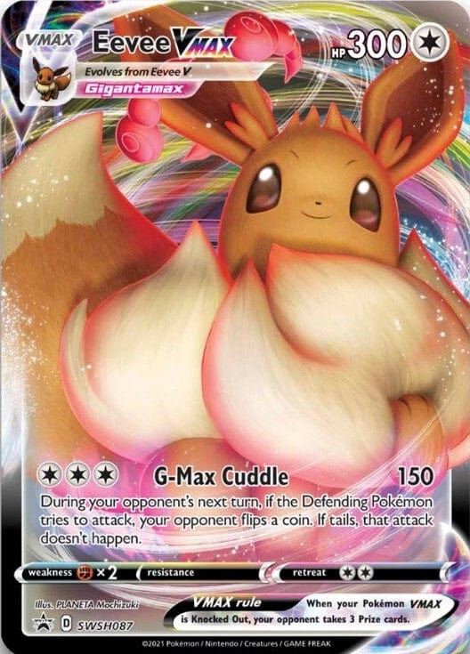 JamiesTradingCards SWSH087 - Eevee Vmax Promo - Shining Fates SEALED