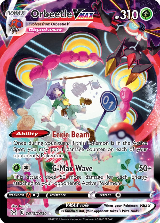 JamiesTradingCards TG13/TG30 - Orbeetle VMAX - Lost Origins Pokemon TCG Trainer Gallery