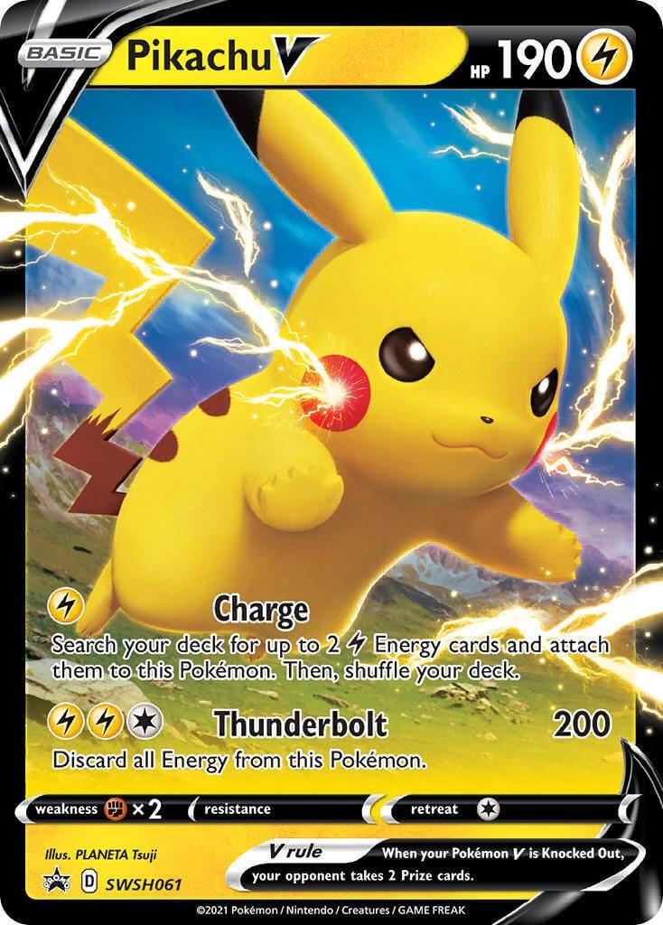 SWSH061 - Pikachu V - Shining Fates - Pokemon TCG - JamiesTradingCards