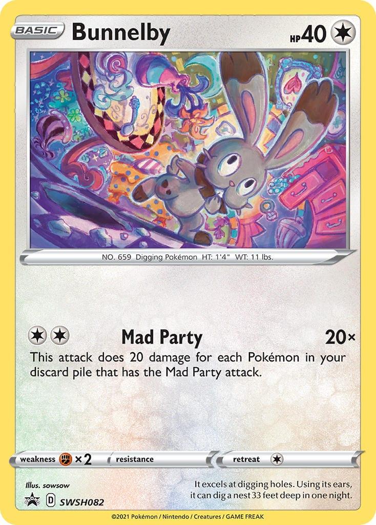 SWSH082 - Bunnelby - Shining Fates - Pokemon TCG - Black Star Promo - JamiesTradingCards