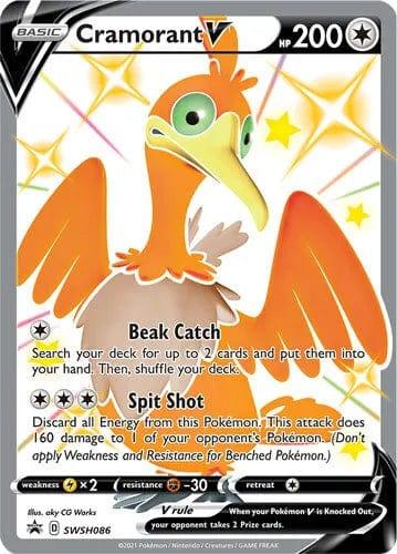 SWSH086 - Cramorant V - Shining Fates - Pokemon TCG - Black Star Promo - JamiesTradingCards